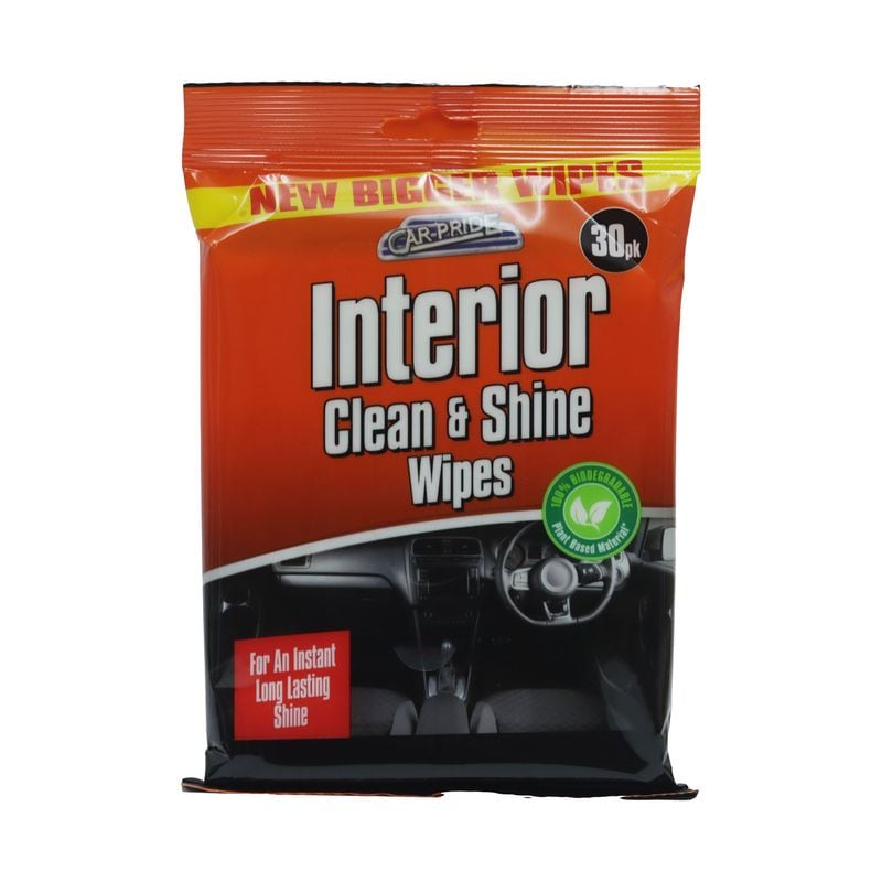 Car Pride Interior Dash Wipes Biodegradable