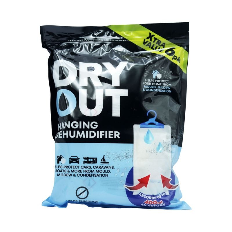Dry Out Hanging Dehumidifier 180g 6pk