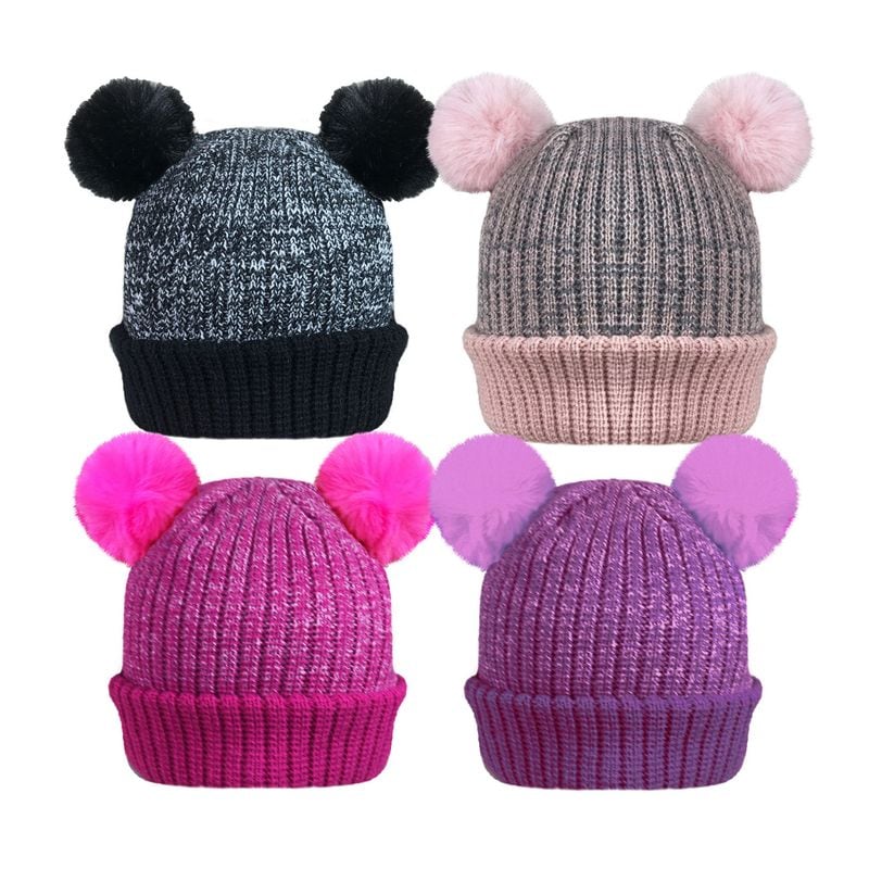 Hat Pom Pom Girls Assorted