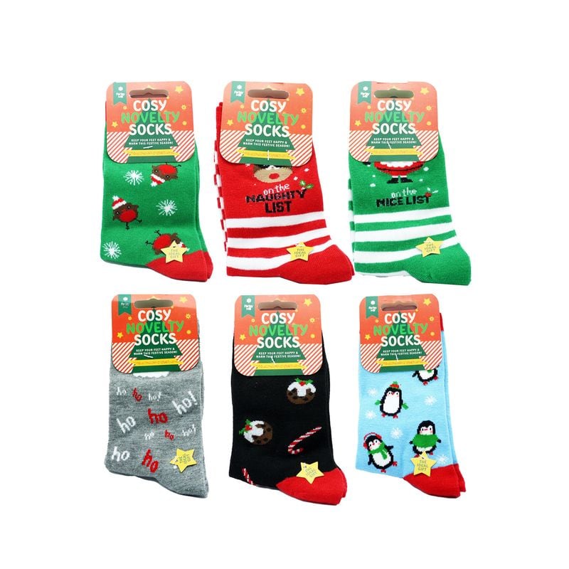 XMAS SOCKS LADIES NOVELTY (R)