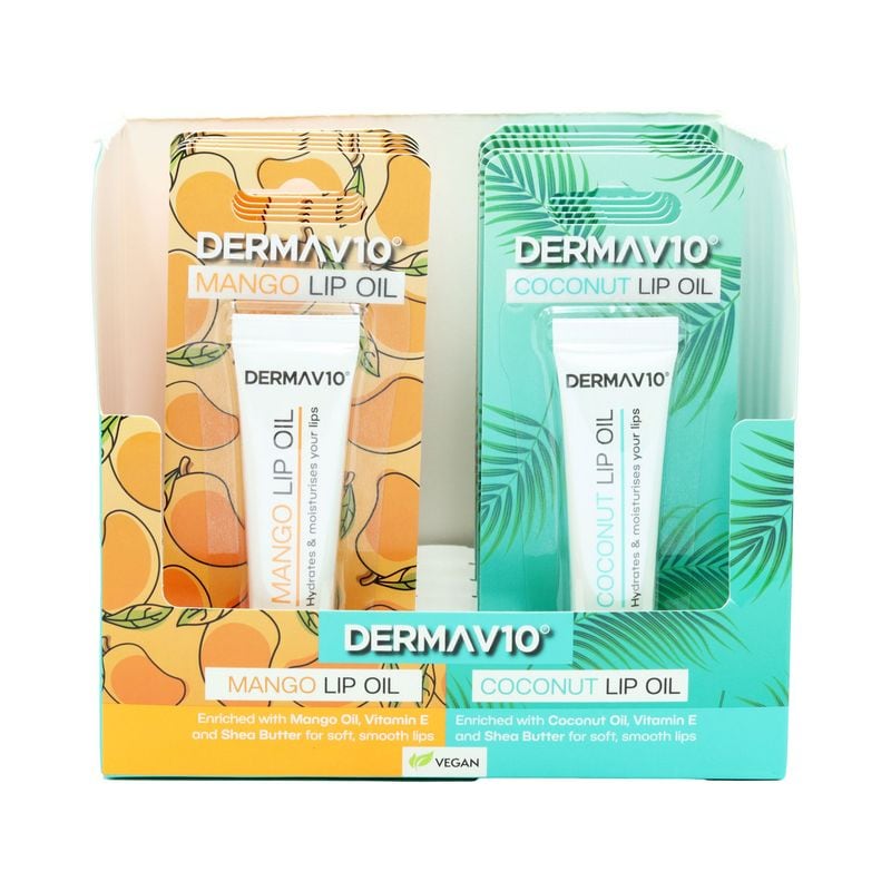 Derma V10 Lip Oil Coconut & Mango Mix