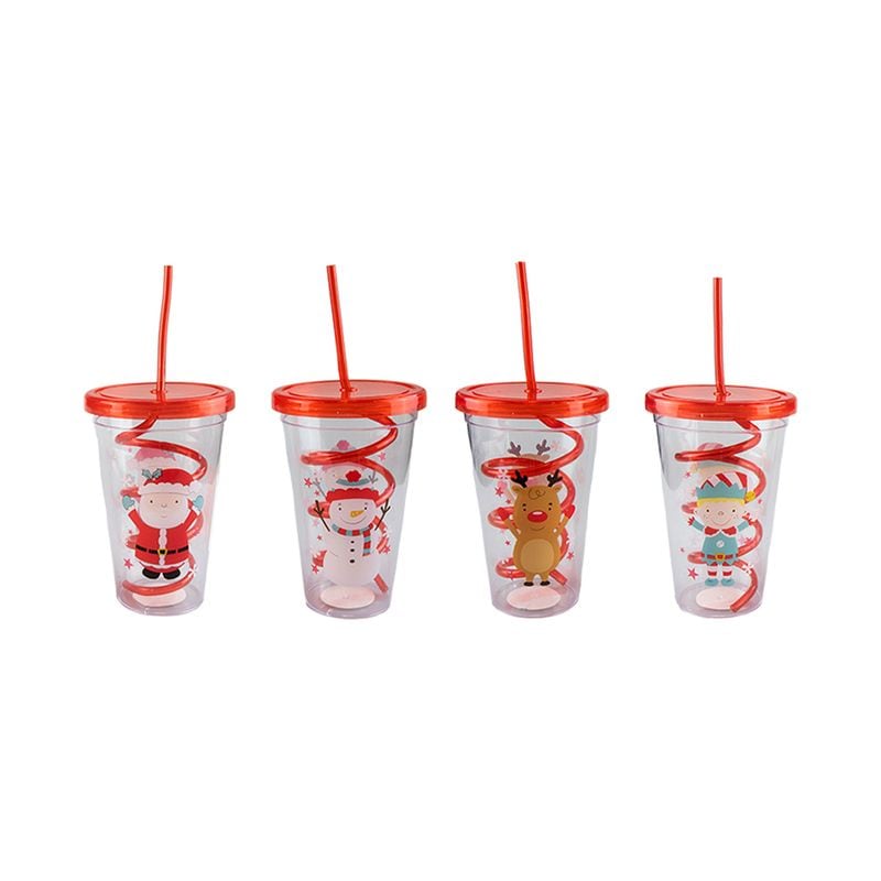 Xmas Cup & Twist Straw