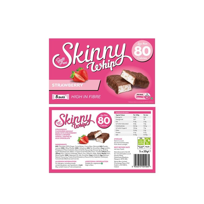 Skinny Whip Strawberry 5pk