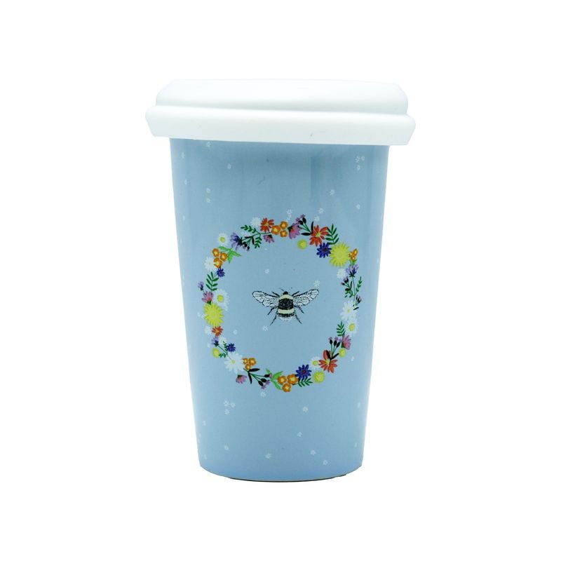 Travel Mug Ceramic Meadow Bee