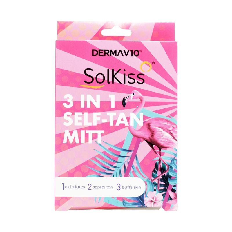 Derma V10 Solkiss 3In1 Self Tanning Mitt