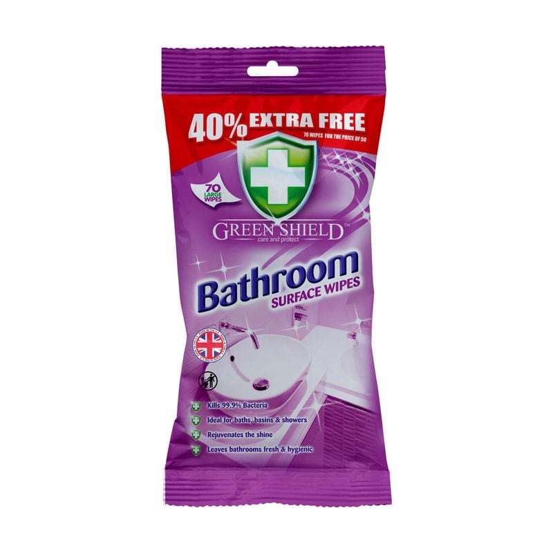 Greenshield Bathroom Wipes 70s