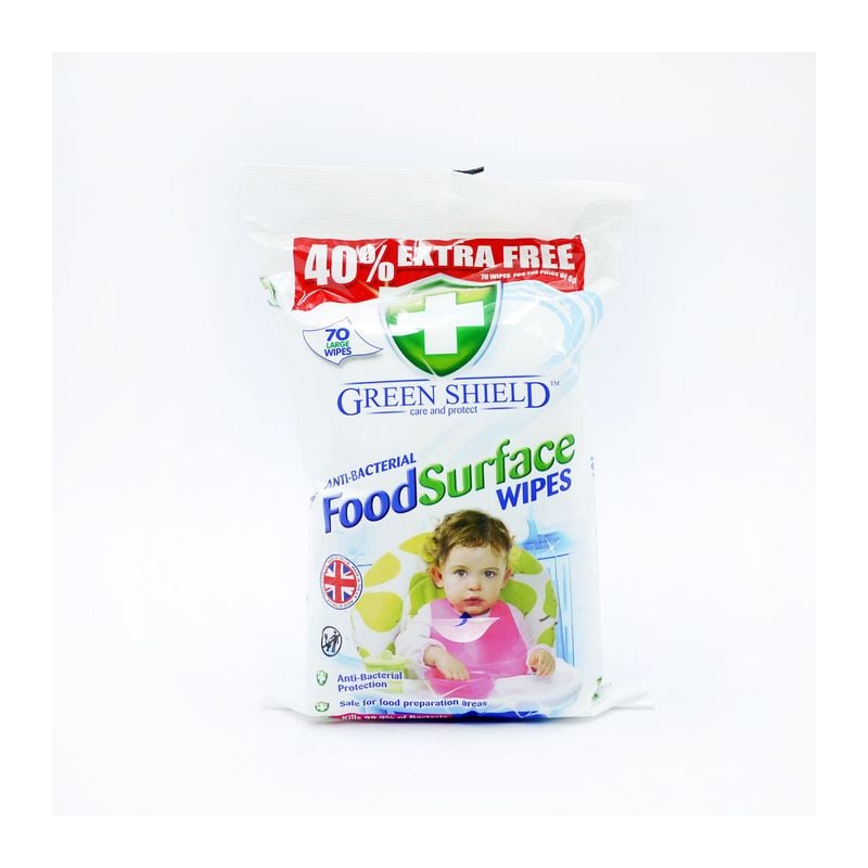 Greenshield Food Surface Wipes 70s