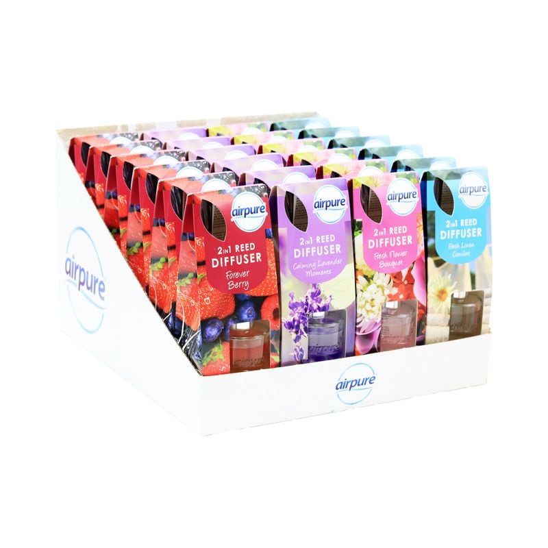 Airpure 2in1 Reed & Bead Diffuser Assorted