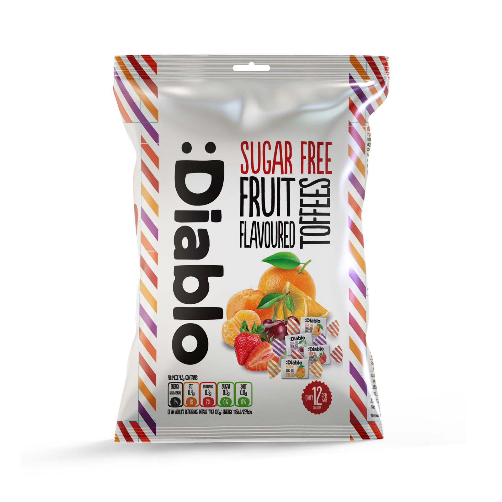 Diablo Sugar Free Sweets Fruit Toffees