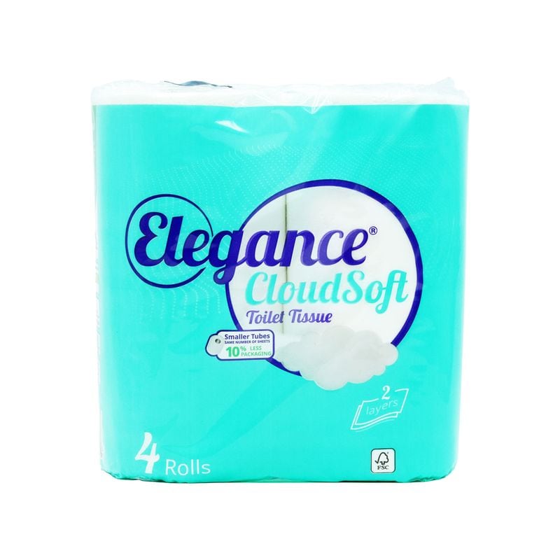 Elegance Toilet Tissue Cloudsoft 2ply 4pk