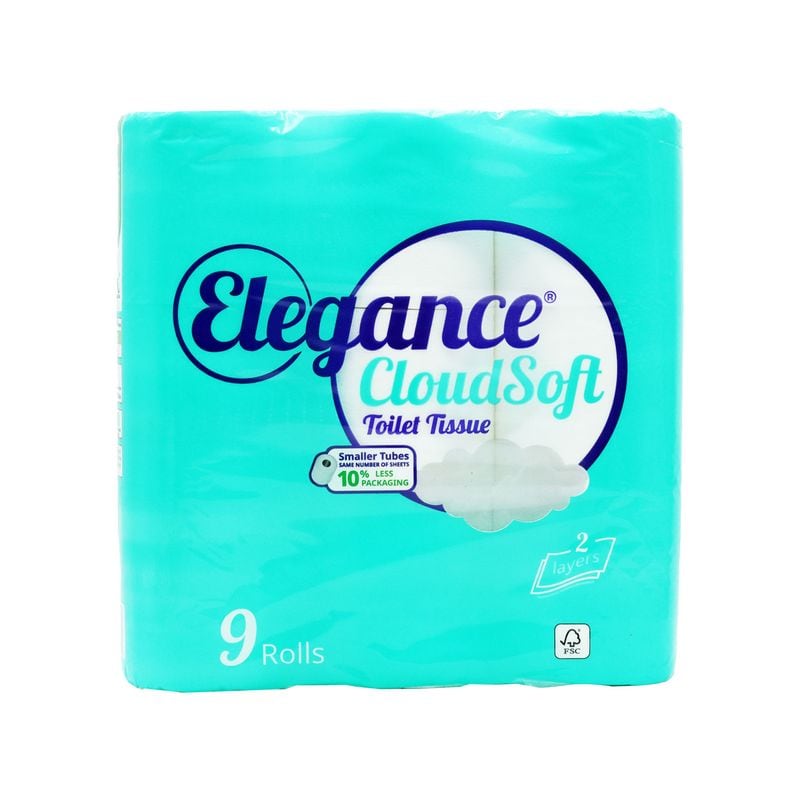 Elegance Toilet Tissue Cloudsoft 2ply 9pk