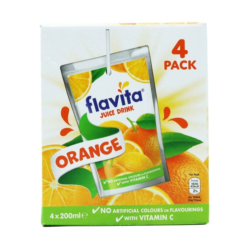 Flavita Juice Drink Orange 4pk