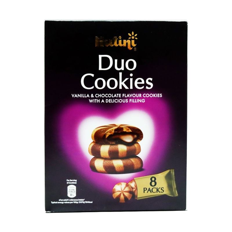 NUTINI DUO COOKIES WITH FILLING 8PK(R) 10/27