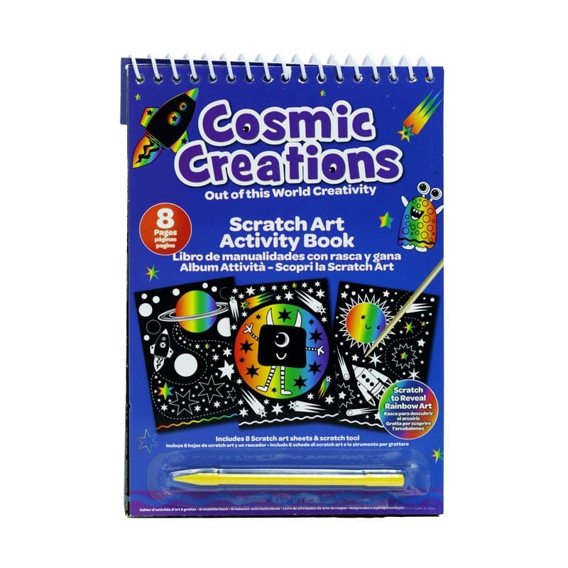 Crayola Cosmic Creations Scratch Art Activity Book