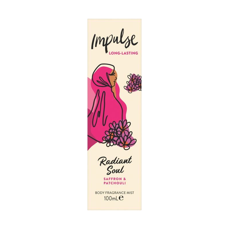 Impulse Body Mist Radiant Soul Saffron & Patchouli