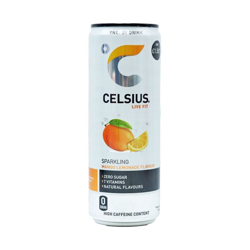 Celsius Mango Lemonade Can