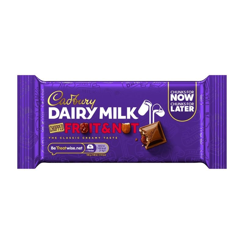 Cadbury Dairy Milk Fruit & Nut Grab Bar