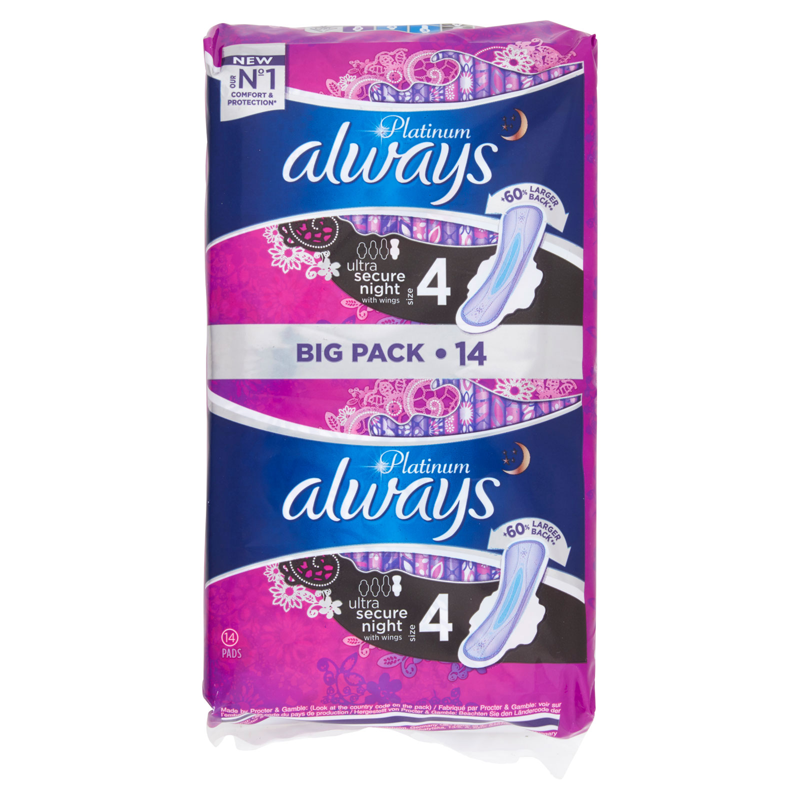 Always Platinum Towel Night Wings