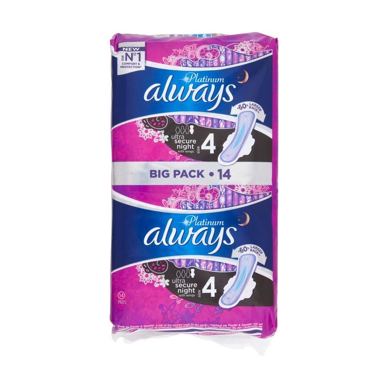 Always Platinum Towel Night Wings