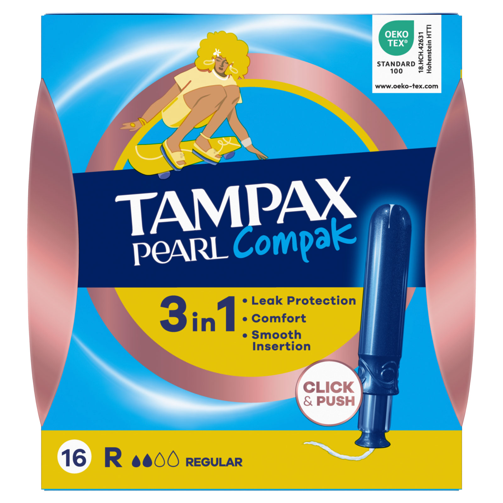 Tampax Compak Pearl Regular 16s