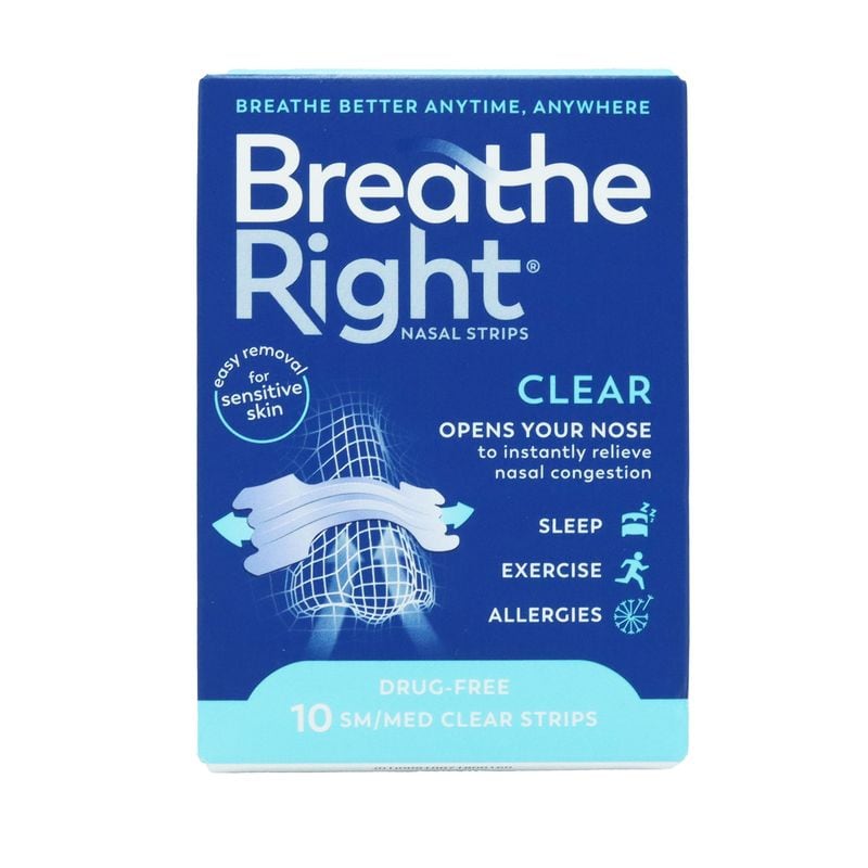 Breathe Right Nasal Strips Clear S&M