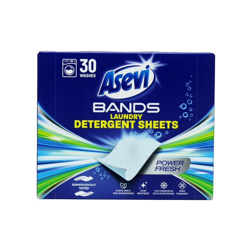 Asevi Laundry Detergent Sheets Power Fresh