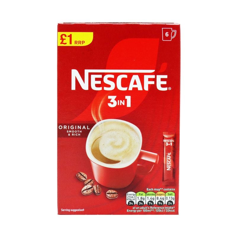 Nescafe Coffee 3In1 Sachets