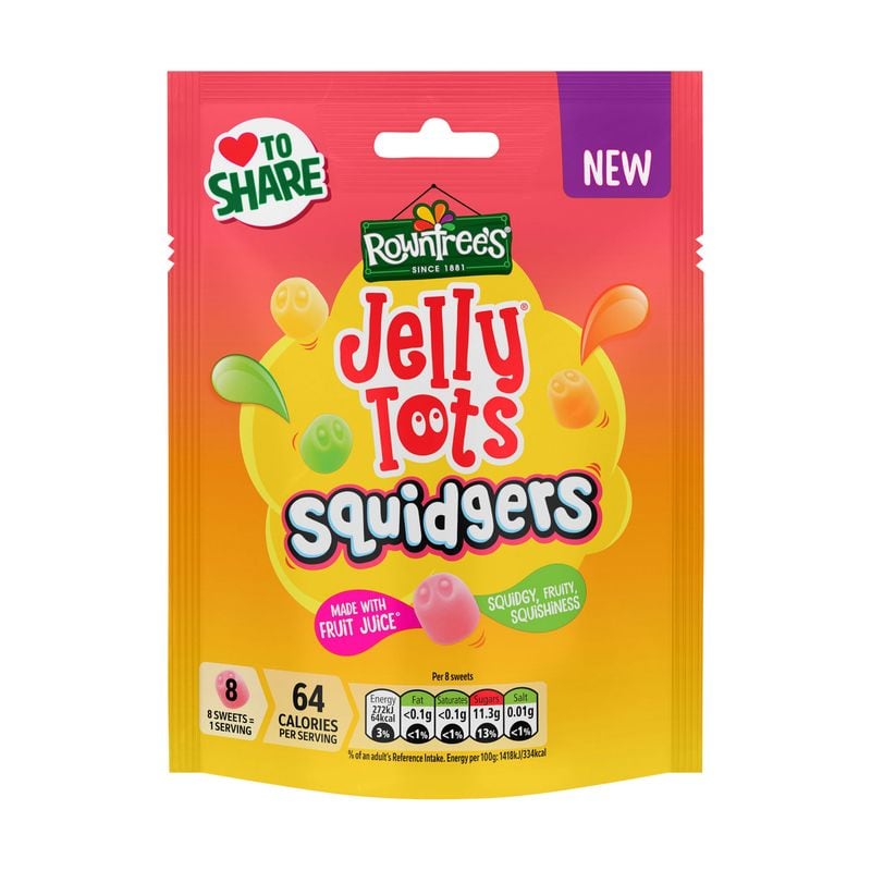 Rowntrees Jelly Tots Squidgers Pouch