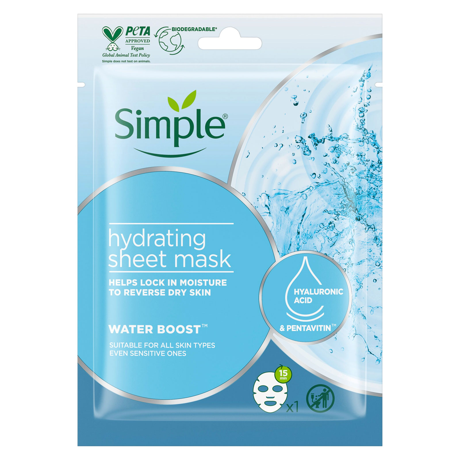 Simple Hydrating Sheet Mask Water Boost