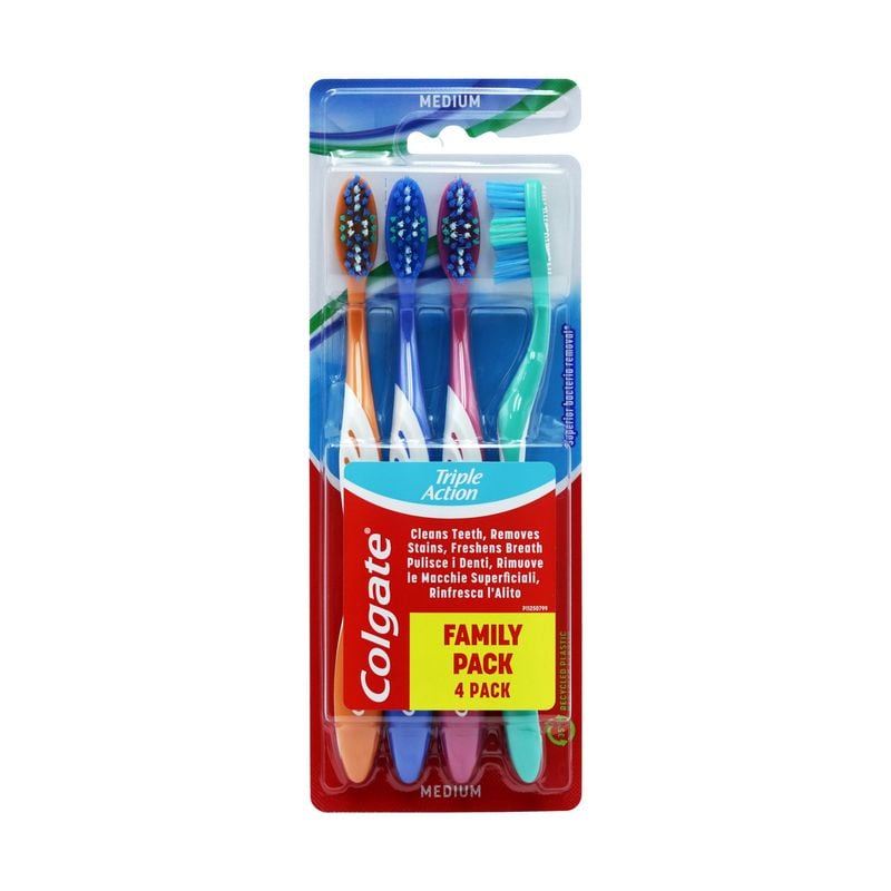 Colgate Toothbrush Triple Action 4pk
